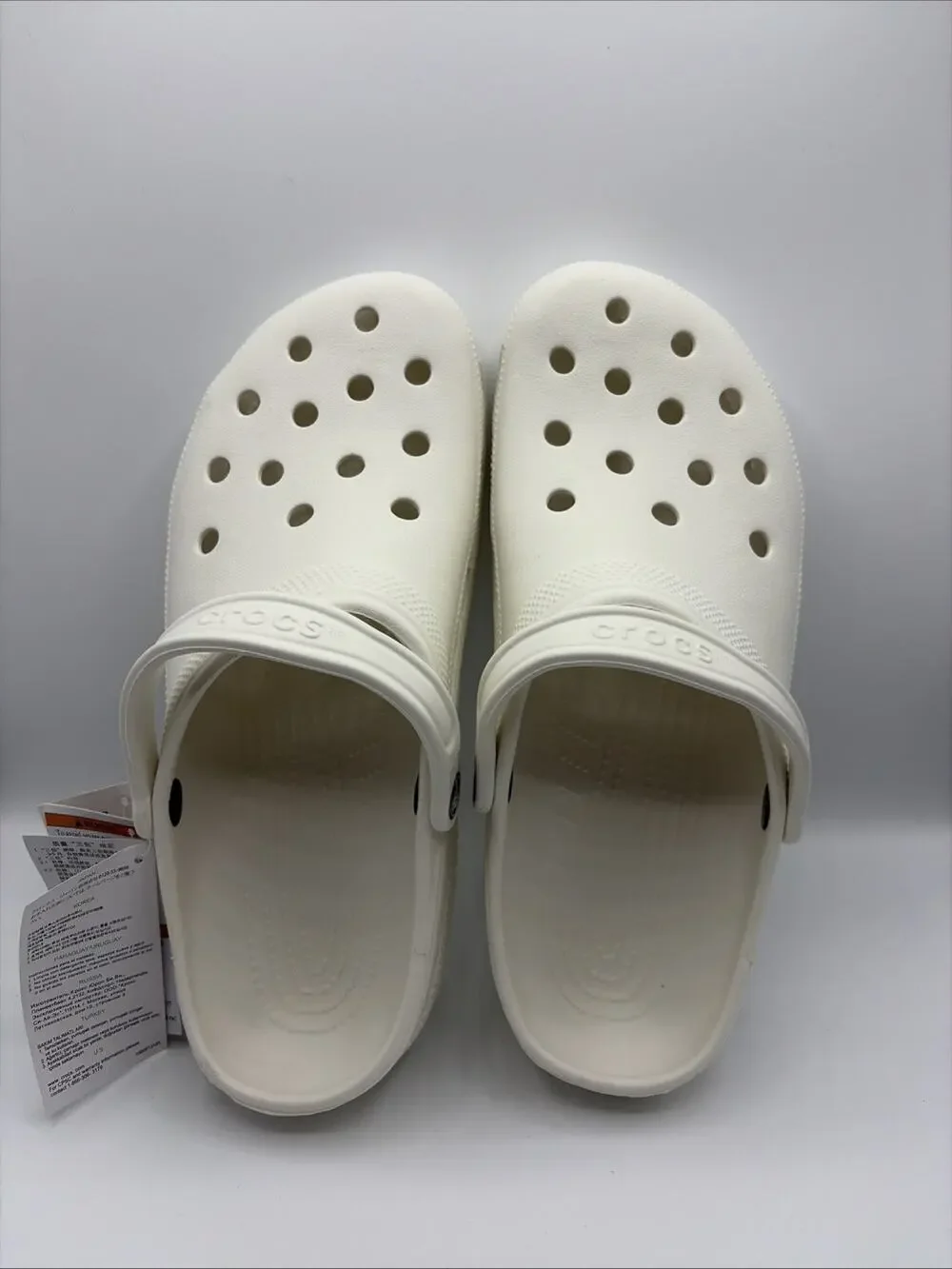 Crocs Men's Classic Clog Authentic Shoe Style 10001 Sz US M11 W13 NWT White